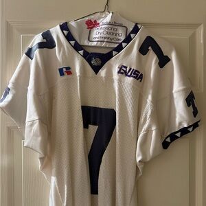 White and Purple Football Jersey